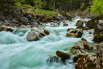 Image showing Cascade of Kuhfluchtwasserfall. Farchant, Garmisch-Partenkirchen