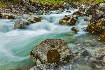 Image showing Cascade of Kuhfluchtwasserfall. Farchant