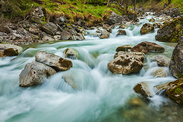 Image showing Cascade of Kuhfluchtwasserfall. Farchant, Garmisch-Partenkirchen