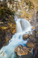 Image showing Cascade of Kuhfluchtwasserfall. Farchant, Garmisch-Partenkirchen