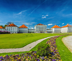 Image showing Goose in garden near the Nymphenburg Palace