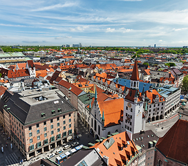 Image showing Aerial view of Munich