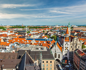 Image showing Aerial view of Munich