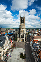 Image showing Saint Bavo Cathedral. Ghent, Belgium