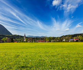 Image showing German countryside and village