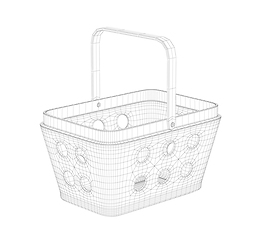 Image showing 3D model of shopping basket