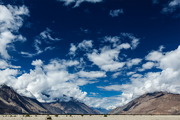 Image showing Nubra valley in Himalayas. Ladakh, India