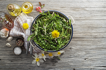 Image showing Dandelion salad