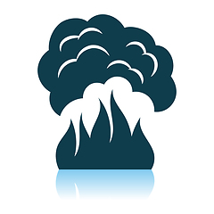 Image showing Fire And Smoke Icon