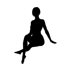 Image showing Naked sexy girls silhouette