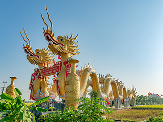 Image showing Entrance to Buddhist temple in Vietnam