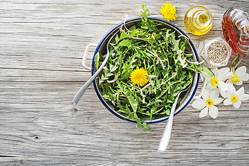 Image showing Dandelion salad