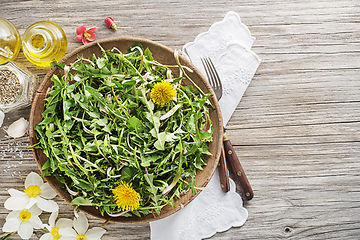 Image showing Dandelion salad