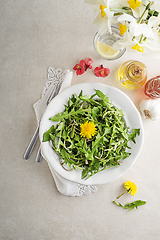 Image showing Dandelion salad