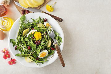 Image showing Dandelion salad