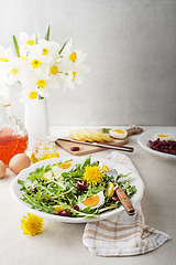 Image showing Dandelion salad