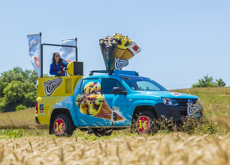 Image showing Cornetto Vehicle - Tour de France 2016