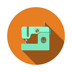 Image showing Modern Sewing Machine Icon