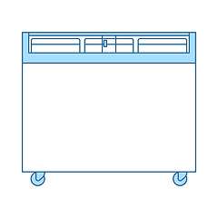 Image showing Supermarket Mobile Freezer Icon