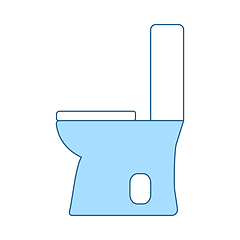 Image showing Toilet Bowl Icon