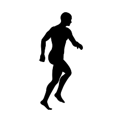 Image showing Standing Pose Man Silhouette