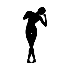 Image showing Naked sexy girls silhouette