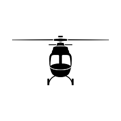 Image showing Helicopter Icon Front View