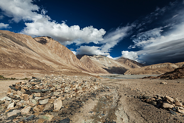 Image showing Nubra valley in Himalayas. Ladakh, India