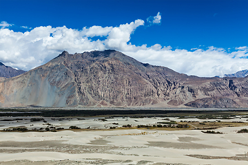 Image showing Nubra valley in Himalayas. Ladakh, India