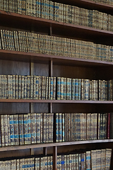 Image showing very old bookcase