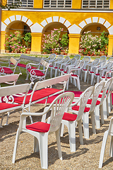 Image showing outdoor wedding place 