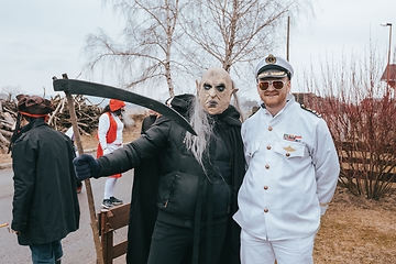 Image showing People attend the Slavic Carnival Masopust