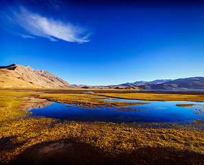 Image showing Tso Moriri lake in Himalayas, Ladakh, India