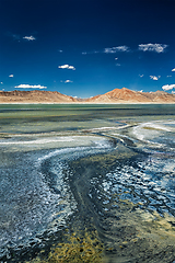 Image showing Mountain lake Tso Kar in Himalayas