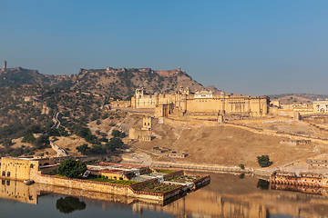 Image showing Amer (Amber) fort, Rajasthan, India