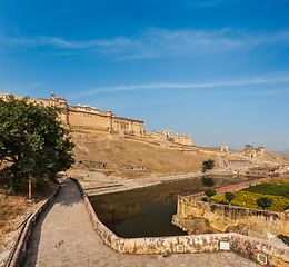 Image showing Amer (Amber) fort, Rajasthan, India