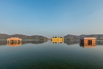 Image showing Jal Mahal (Water Palace). Jaipur, Rajasthan, India