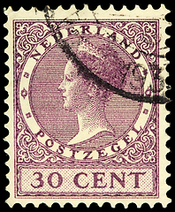 Image showing Queen Wilhelmina Stamp