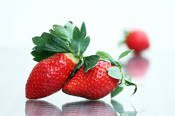 Image showing Sweet ripe strawberries