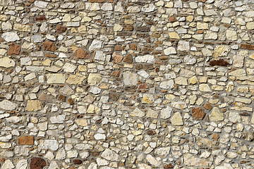 Image showing Wall texture of various stones 