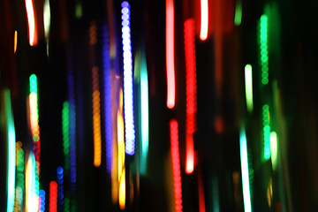 Image showing Abstract bright motion background with blurred lights 