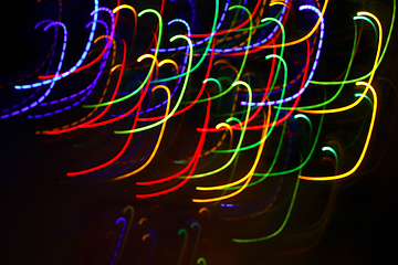 Image showing Abstract colorful motion background with blurred lights 