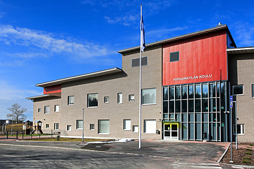 Image showing Kirkonkylan Koulu School Facade, Salo Finland