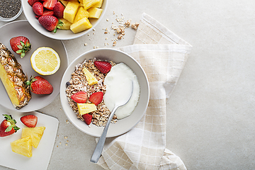 Image showing Oatmeal fruit