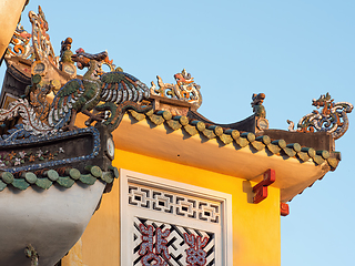 Image showing Detail of the Phab Bao Temple in Hoi An, Vietnam