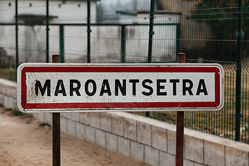 Image showing Maroantsetra city sign, Madagascar Africa