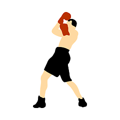 Image showing Boxing  silhouette