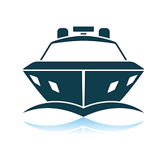 Image showing Motor Yacht Icon Front View