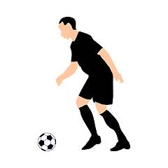 Image showing soccer silhoette