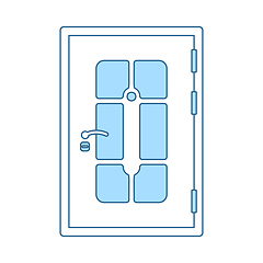 Image showing Apartments Door Icon